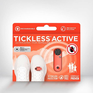 TICKLESS USB ACTIVE CORAL uzlādējama ultraskaņas ierīce ērču atbaidīšanai